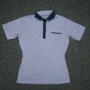 State & Liberty Shirt Mens Small Purple Performance Polo Short‎ Sleeve Slim